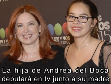 La hija de Andrea del Boca debutar en tv junto a su madre