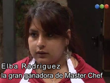 Elba Rodriguez la gran ganadora de Master Chef