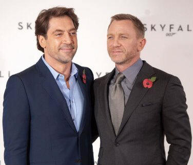 Javier Bardem y Daniel Craig, durante la presentacion de Skyfall