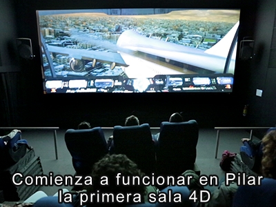 Comienza a funcionar en Pilar la primera sala 4D