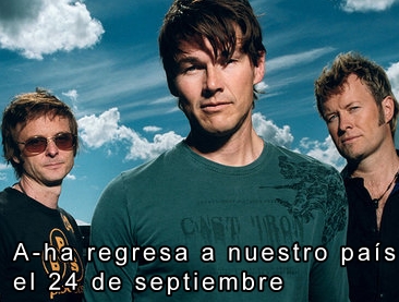 A-ha regresa a nuestro pasi el 24 de septiembre