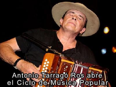 Antonio Tarrago Ros abreel Ciclo de Msica Popular
