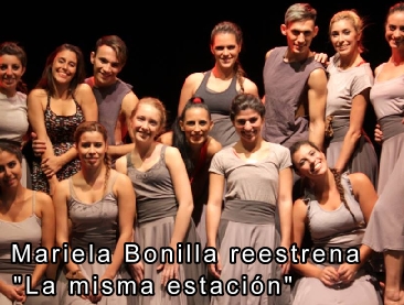 Mariela Bonilla reestrena "La misma estación"