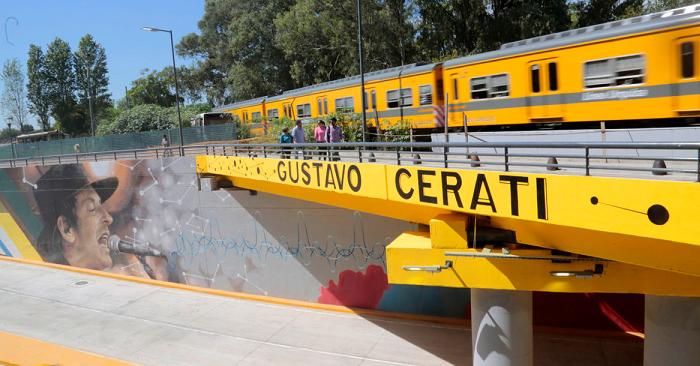 Inauguraron el paso bajo nivel "Gustavo Cerati"