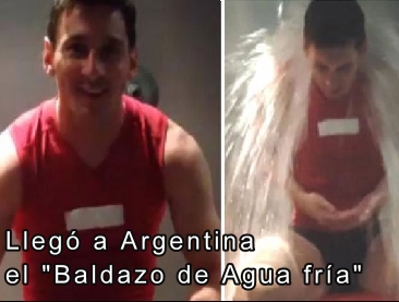 Ice Bucket Challenge Lio Messi
