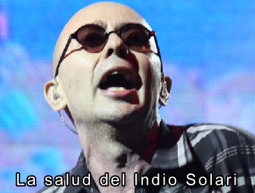 La salud del Indio Solari