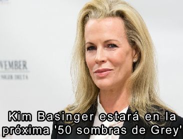 Kim Basinger participar de la segunda parte de Cincuenta sombras de Grey