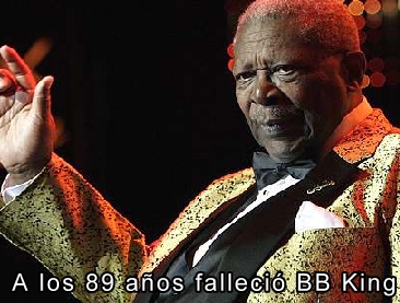 A los 89 años falleció BB King 