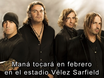 Mana tocar en febrero en el estadio Velez Sarfield