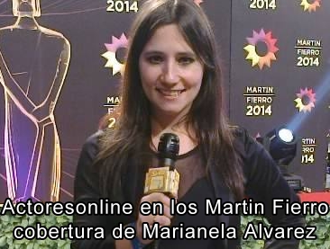 Actoresonline en los Martín Fierro, cobertura de Marianela Alvarez 