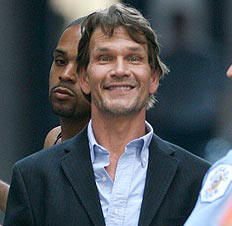 Patrick Swayze durante la grabacin