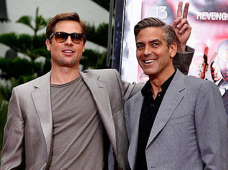 Clooney y Pitt a favor del matrimonio igualitario