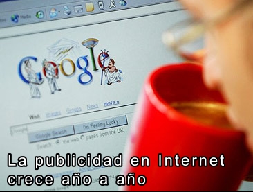 la publicidad en Internet crece ao a ao