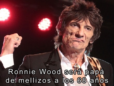 Ronnie Wood ser pap de mellizos a los 68 aos